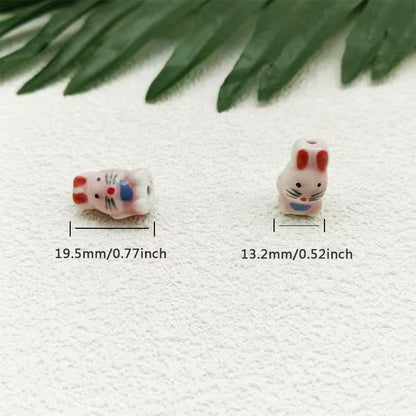 CB 935 Bunny porcelain ceramic bead ( 1 pc )