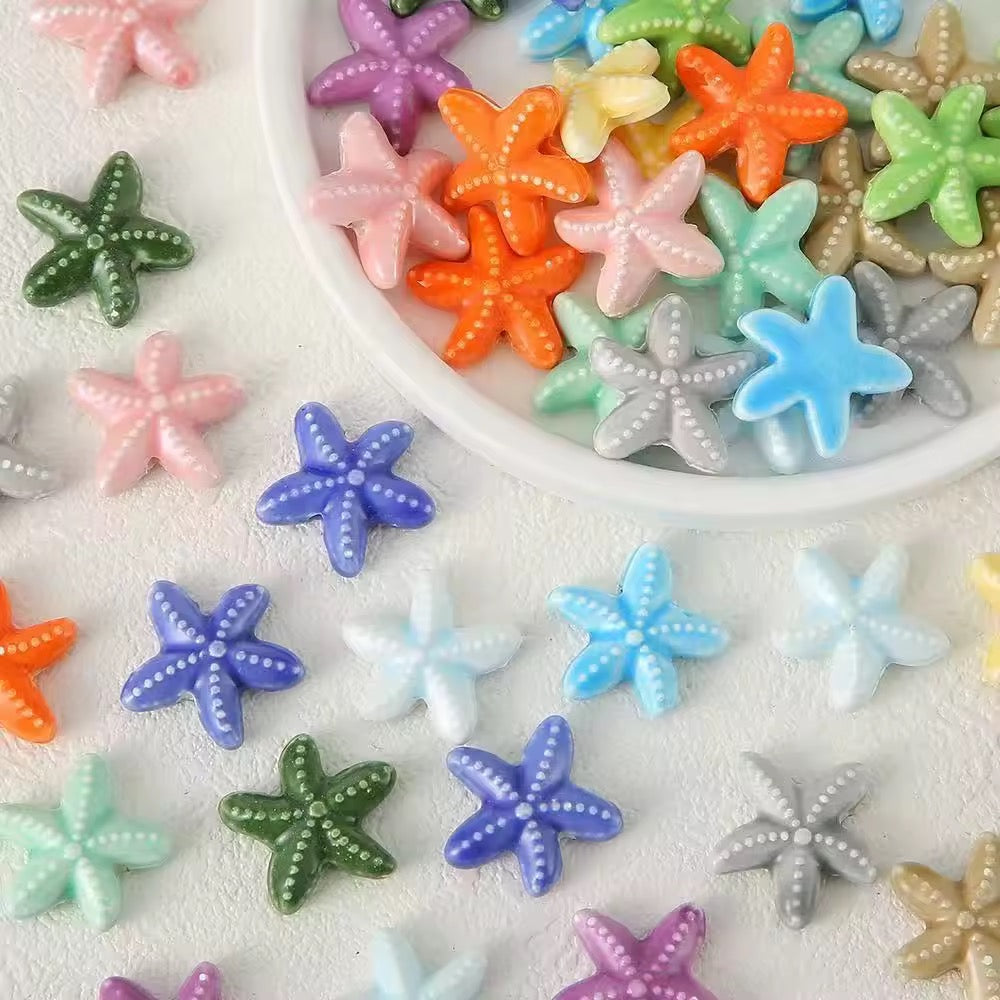 BBB 053 (i) Star Fish porcelain ceramic bead ( 1 pc )