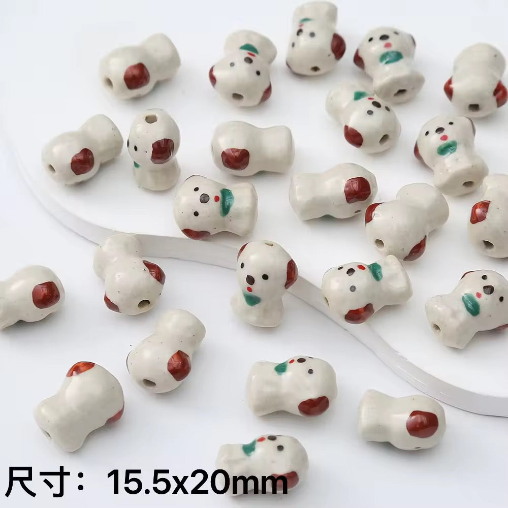 BBB 408 (f) Cute Animal porcelain ceramic bead ( 1 pc )