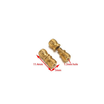 BBB 412 (b) Cylinder Screw Barrel Clasp 18k Gold PVD 316 Stainless steel ( 1 pc ) Anti tarnish