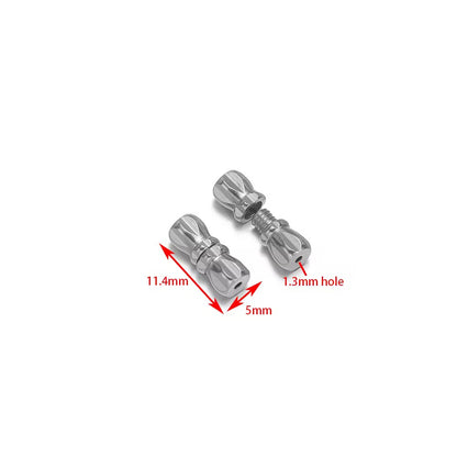 BBB 412 (a) Cylinder Screw Clasp Silver PVD 316 Stainless steel ( 1 pc ) Anti tarnish