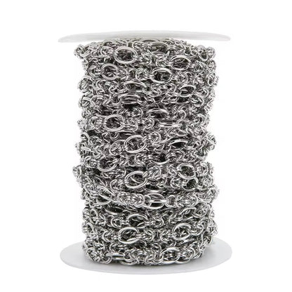 CN 293 Big chunky knot chain steel plated Stainless steel chain ( 1 Feet ) Anti tarnish