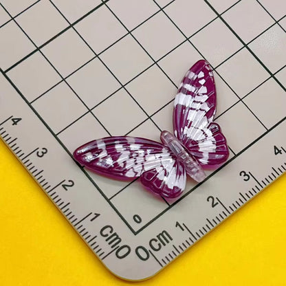 BBB 419 Butterfly Bead ( 1 pc ) UV Plated Acrylic