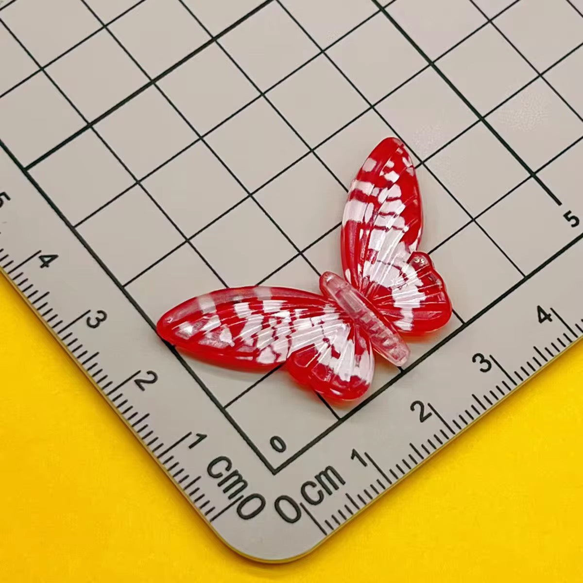 BBB 419 Butterfly Bead ( 1 pc ) UV Plated Acrylic