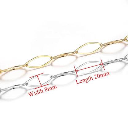 DIYS260 Rhombus Link  Chain Gold ( 1 feet ) PVD Plated