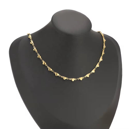 CN 318 Heart Link Chain Silver PVD plated Stainless steel chain ( 1 feet ) Anti tarnish ( 5 mm )