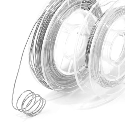 Half Hard Wire Silver PVD 316 Stainless steel ( 1 meter ) Anti tarnish