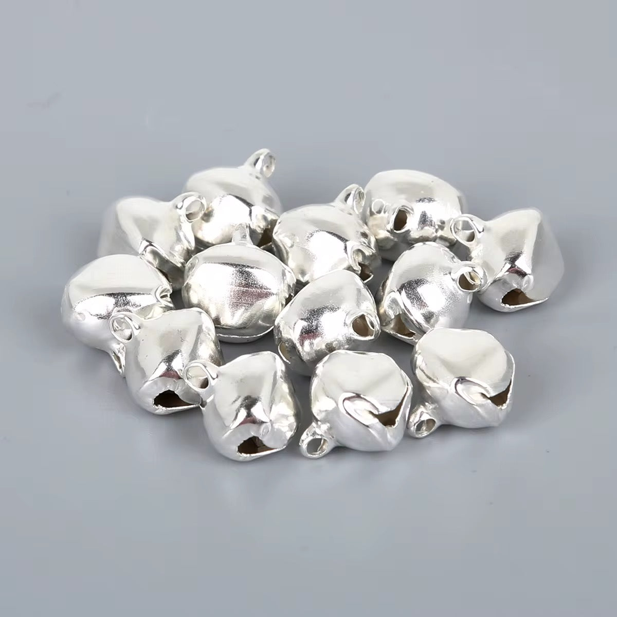 SS 1111 Silver Jingle Bell Metal Beads ( 1 pc ) High quality Iron ( 14 mm )