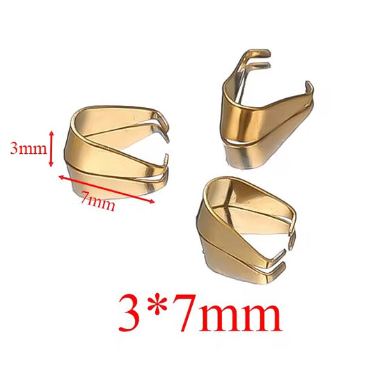 SS 3201 Pinch Clasp 18k Gold PVD 316 Stainless steel ( 1 pc ) Anti tarnish