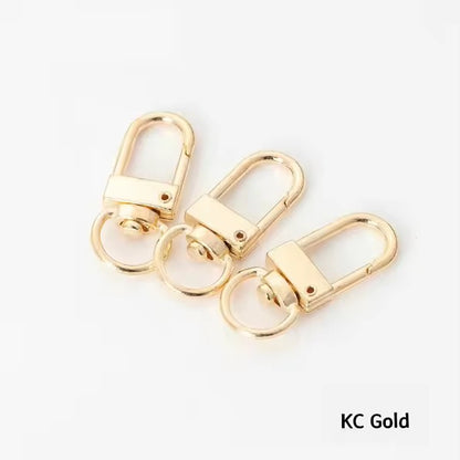 BBB 348 (k) Gold D clasp - Keyring Clasp( 1 pc ) ( 10:35 mm )