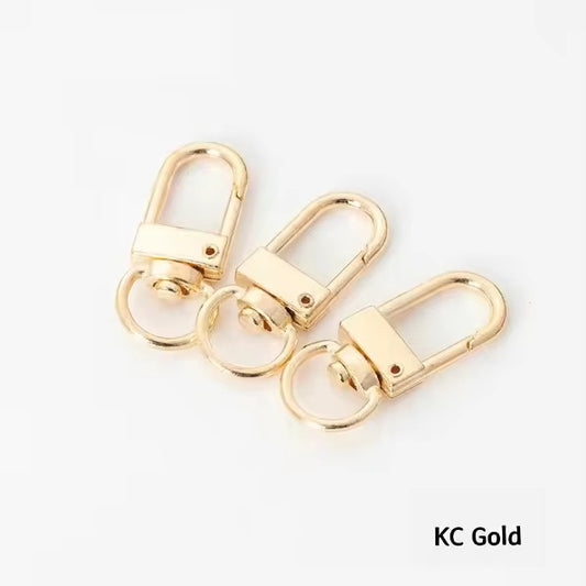 BBB 348 (k) Gold D clasp - Keyring Clasp( 1 pc ) ( 10:35 mm )