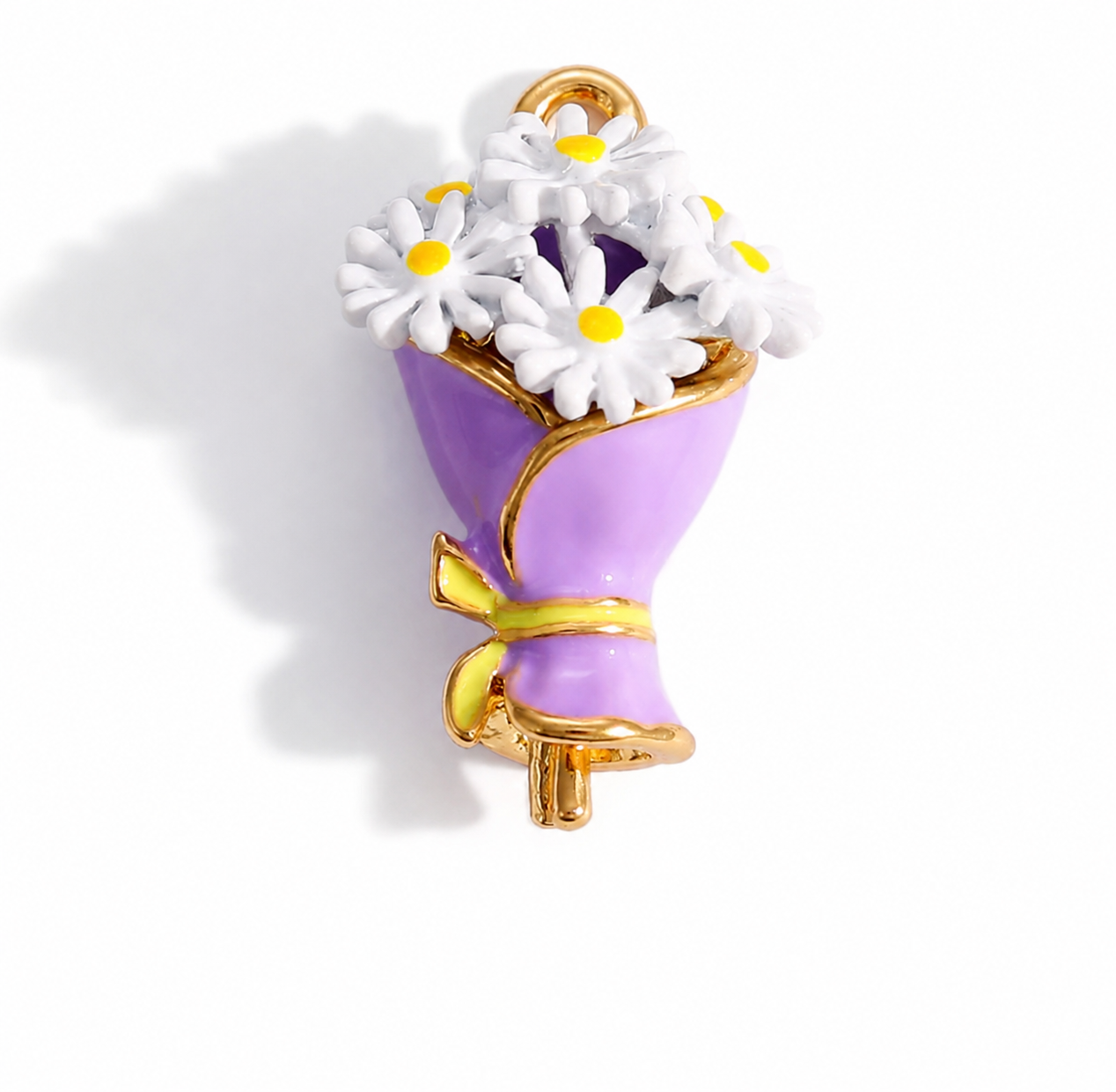 PC03A Bouquet 3D Statement Charm - PVD plated ( 1 pc ) Premium Collectible | Anti tarnish