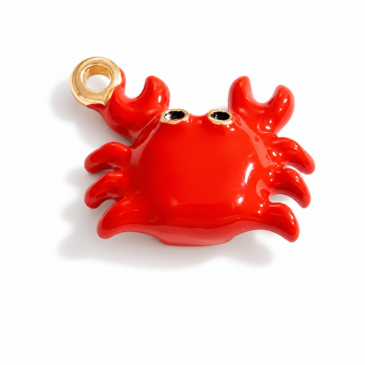 PC03B Crab Ocean 3D Statement Charm - PVD plated ( 1 pc ) Premium Collectible | Anti tarnish