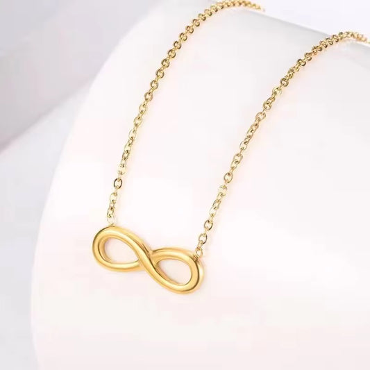 SJ 301 Infinity Necklace - 18k gold PVD plated stainless steel - Anti tarnish - Wholesale