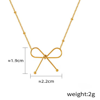 NSJ04D Infinity Necklace - 18k gold PVD plated 316 stainless steel - Anti tarnish