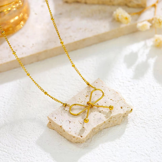 SJ 302 Infinity Necklace - 18k gold PVD plated stainless steel - Anti tarnish - Wholesale