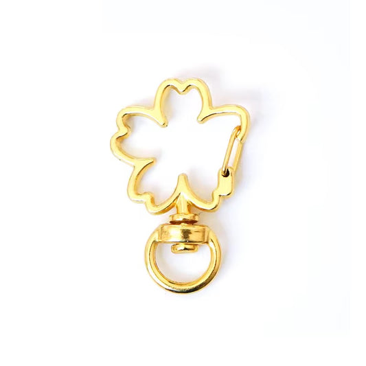 BBB 262 (i) 18k Gold Sakura keychain clasp ( 1 pc ) High Quality