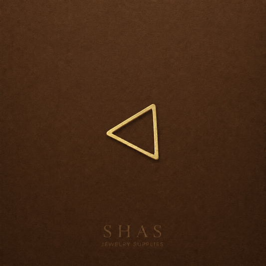 BC02V Hollow Triangle ( 1 pc ) raw brass