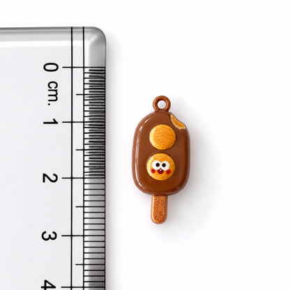 APC04X Choco Popsicle 3D Charm ( 1 PC ) Premium Alloy Printed