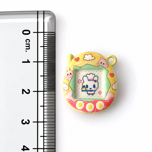 APC05N Pastel Tamagotchi 3D Charm ( 1 PC ) Premium Alloy Printed