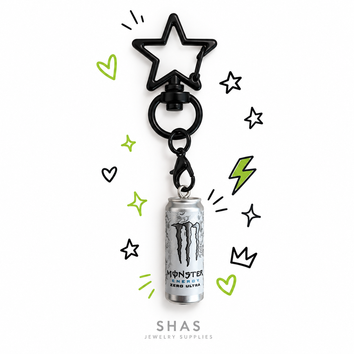 Monster Charm Keychain ( 1 pc )