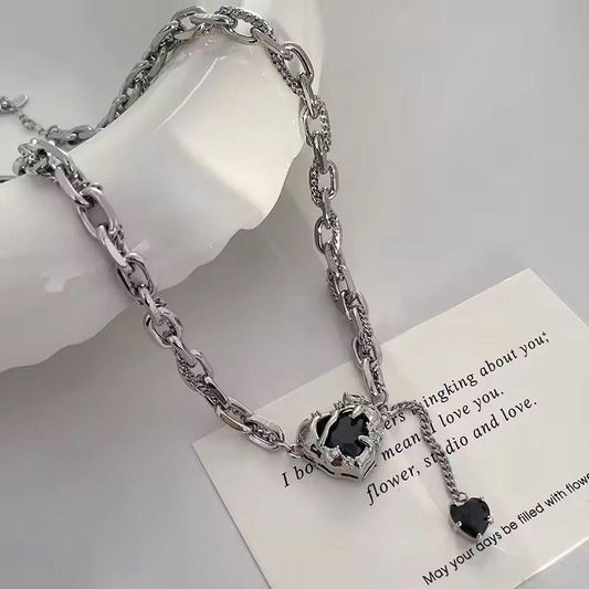 MEJ01F Necklace - Silver PVD plated