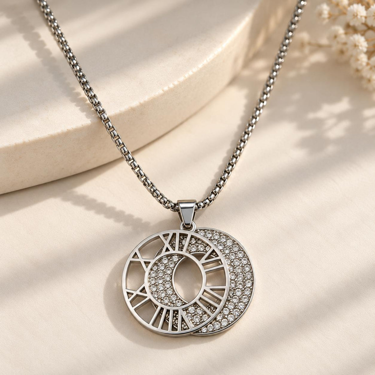 MEJ01H Necklace - Silver PVD plated
