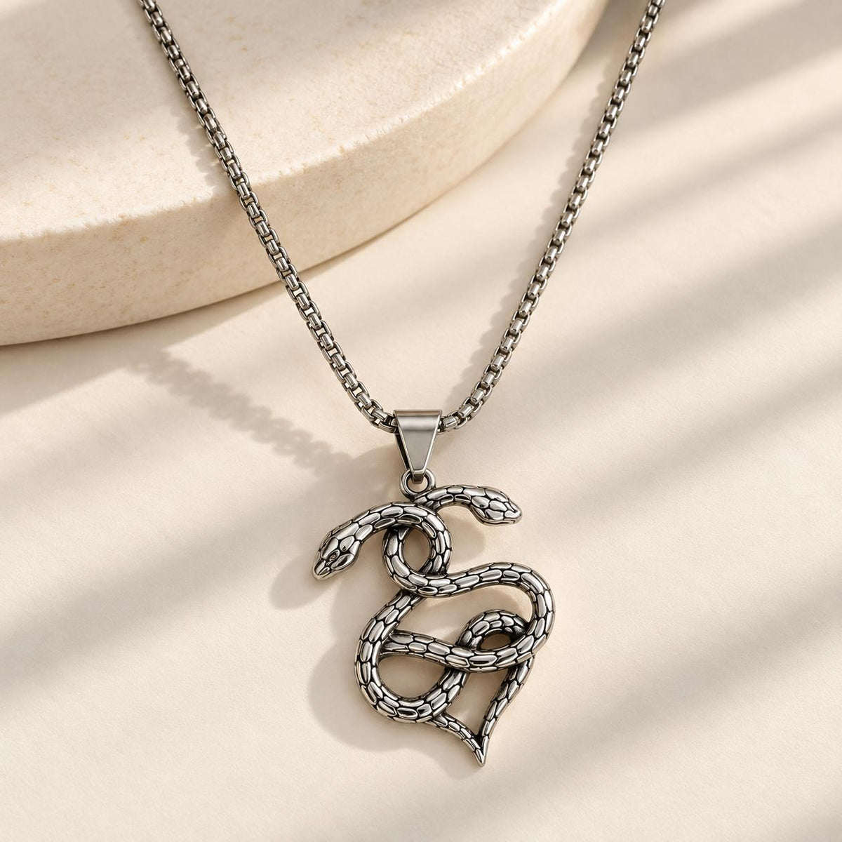 MEJ02A Necklace - Silver PVD plated
