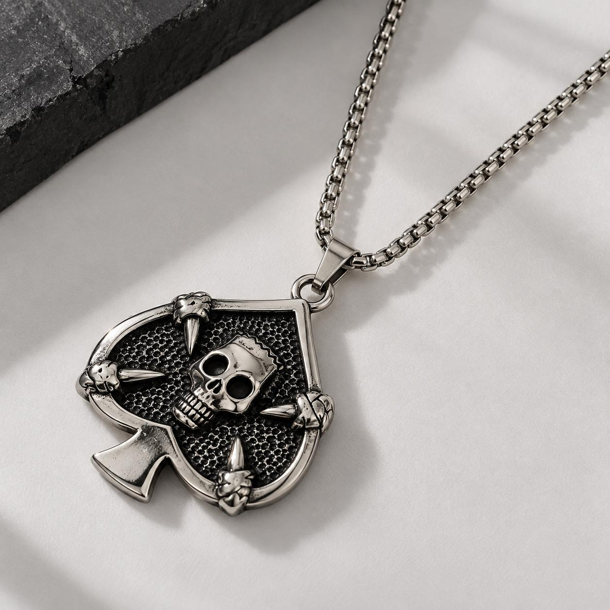 MEJ02B Necklace - Silver PVD plated