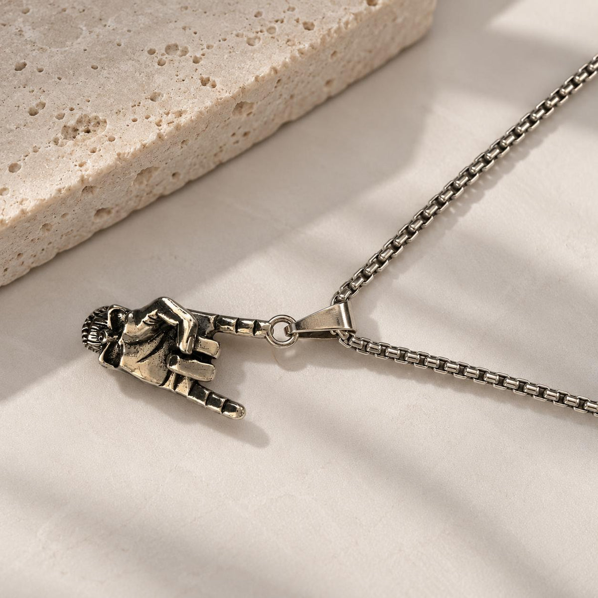 MEJ02C Necklace - Silver PVD plated