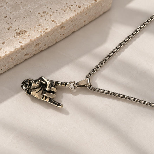 MEJ02C Necklace - Silver PVD plated