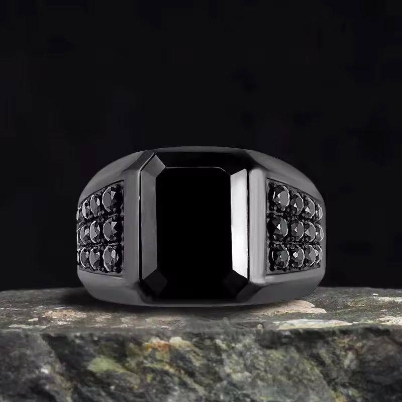 MEJ03D Rings - Silver PVD plated