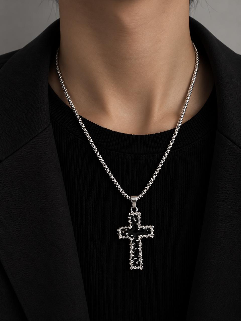 MEJ03G Necklace - Silver PVD plated