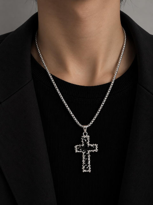 MEJ03G Necklace - Silver PVD plated