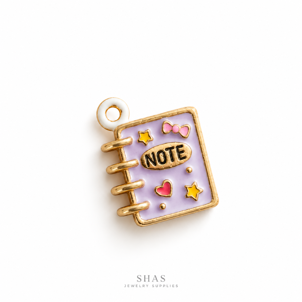 PC07W Pastel Purple Note 3D Charm ( 1 pc ) Premium Collectible