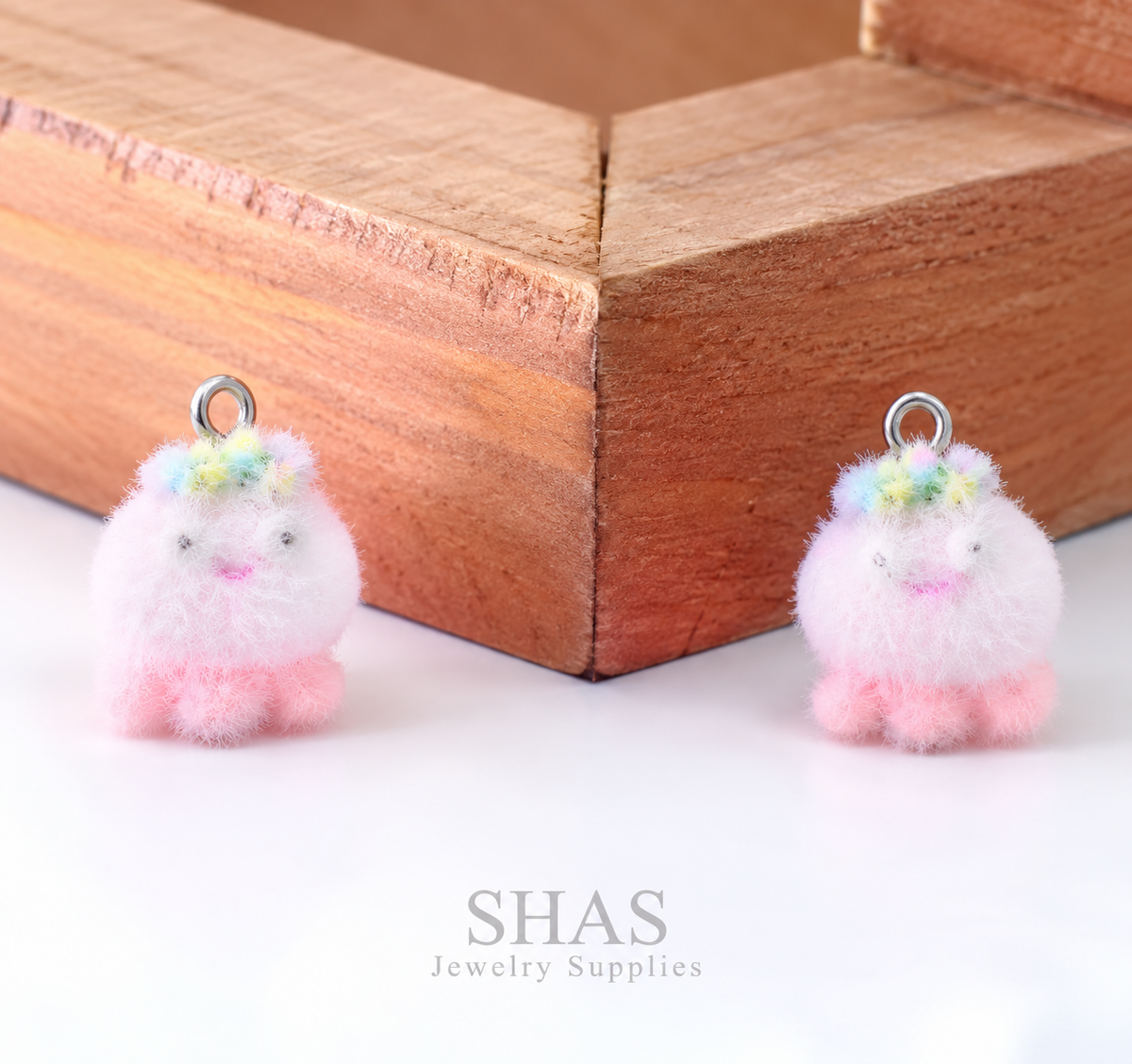 RM14K Tiny Octopus 3D Fur Flocking Resin Charm ( 1 pc )