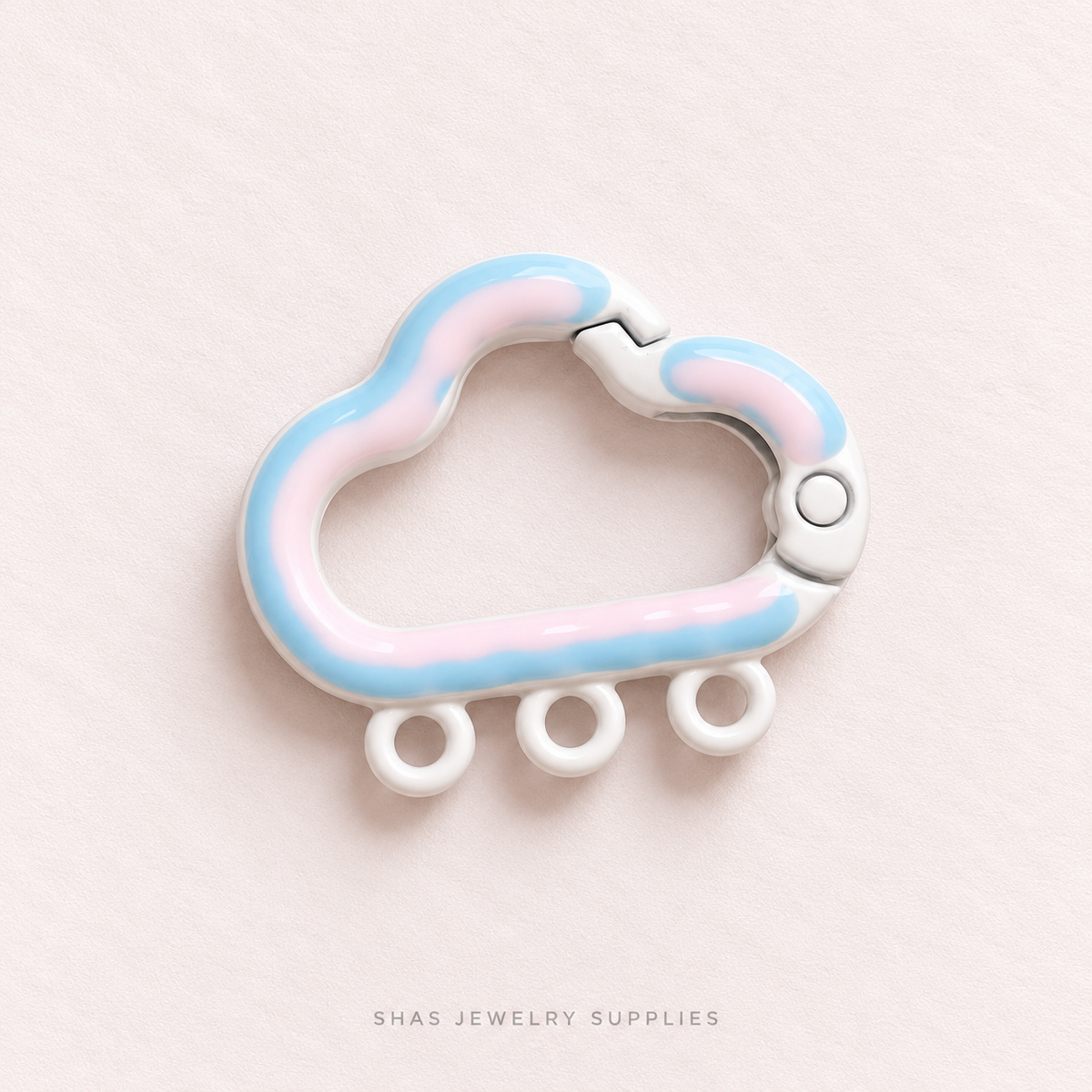 KC41 Cloud Spring Buckle Keychain Clasp ( 1 pc )
