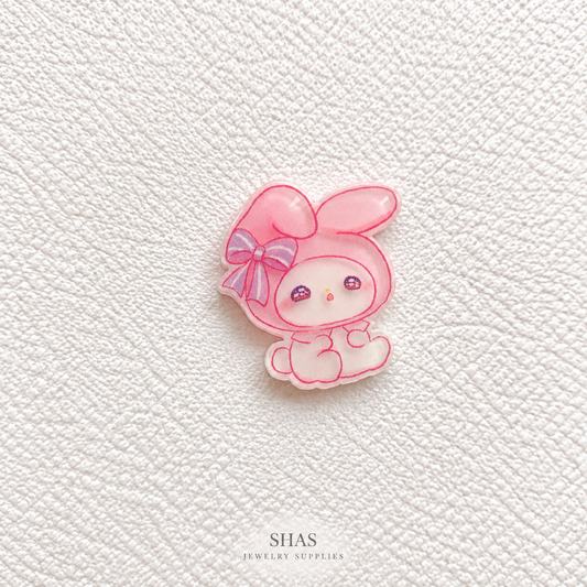 AB118E My melody Sanrio Acrylic Cabochon ( 1 pc )
