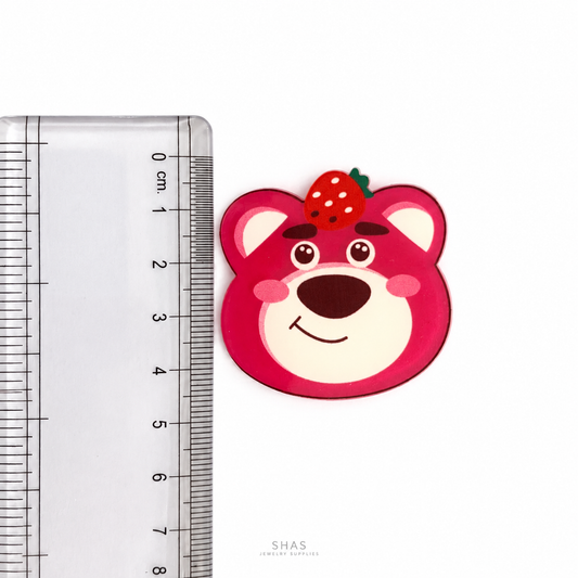 AB117A Lotso Bear Acrylic Cabochon ( 1 pc )