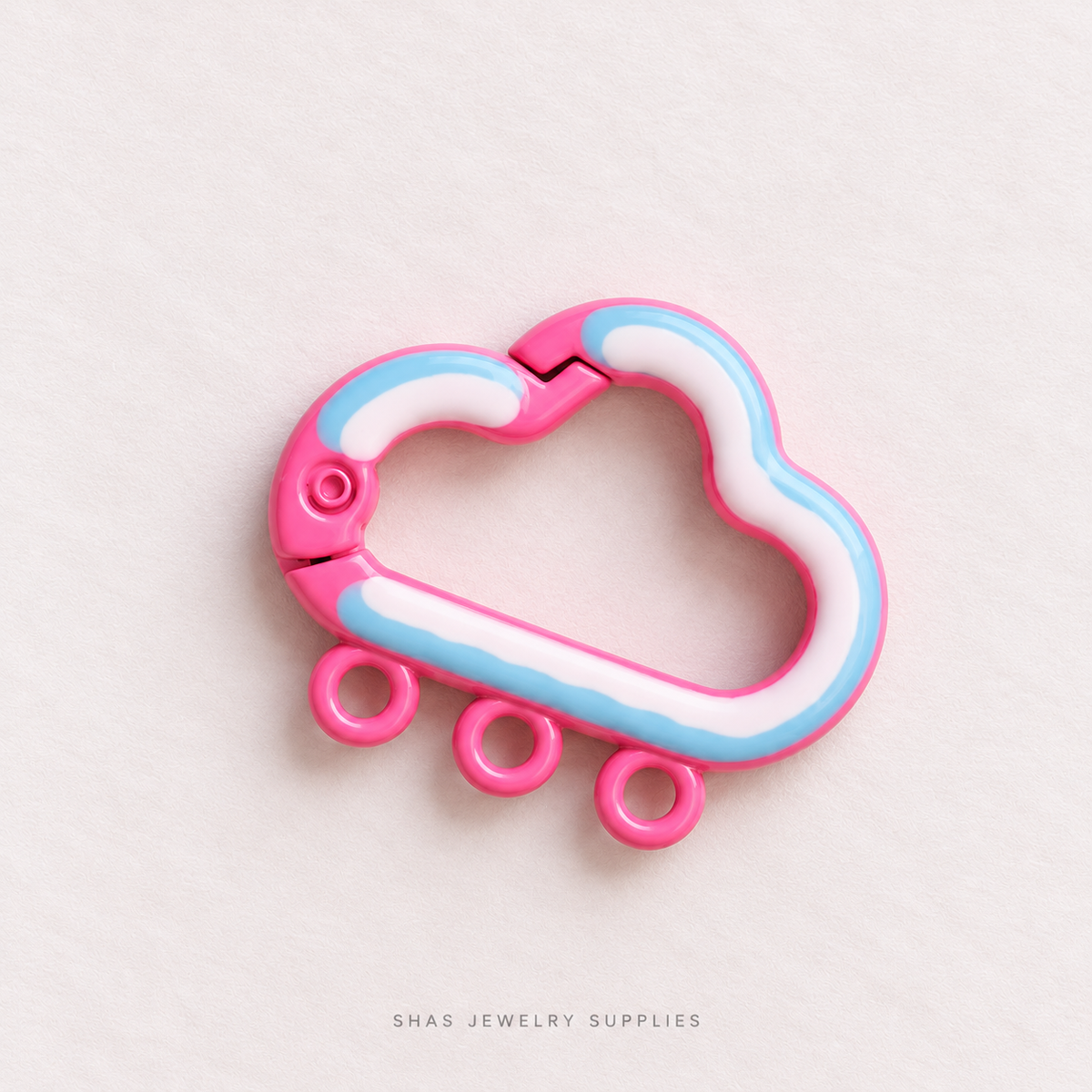 KC41 Cloud Spring Buckle Keychain Clasp ( 1 pc )