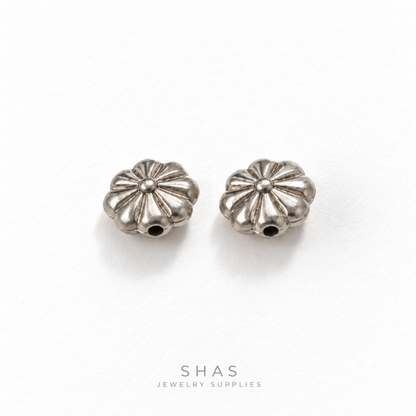 SSB34 Floral Spacer Bead ( 1 pc ) PVD Plated