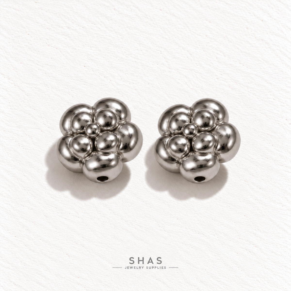 SSB29 Cluster Flower Spacer Bead ( 1 pc ) PVD Plated
