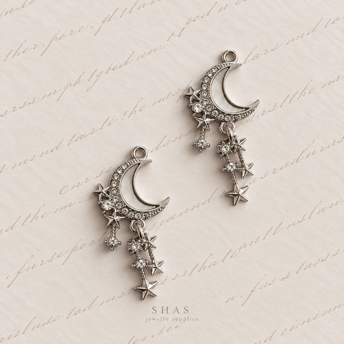 AC05S Tassel Moon Y2K Charm ( 1 pc ) High Quality Alloy