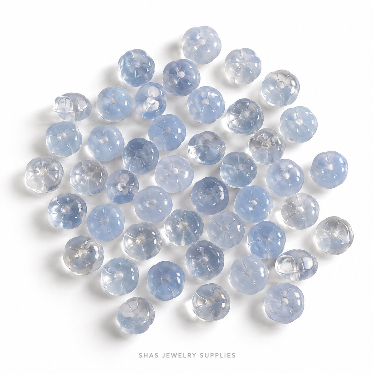 GB72 Pumpkin Glass Beads ( 1 pc ) Czech Bead