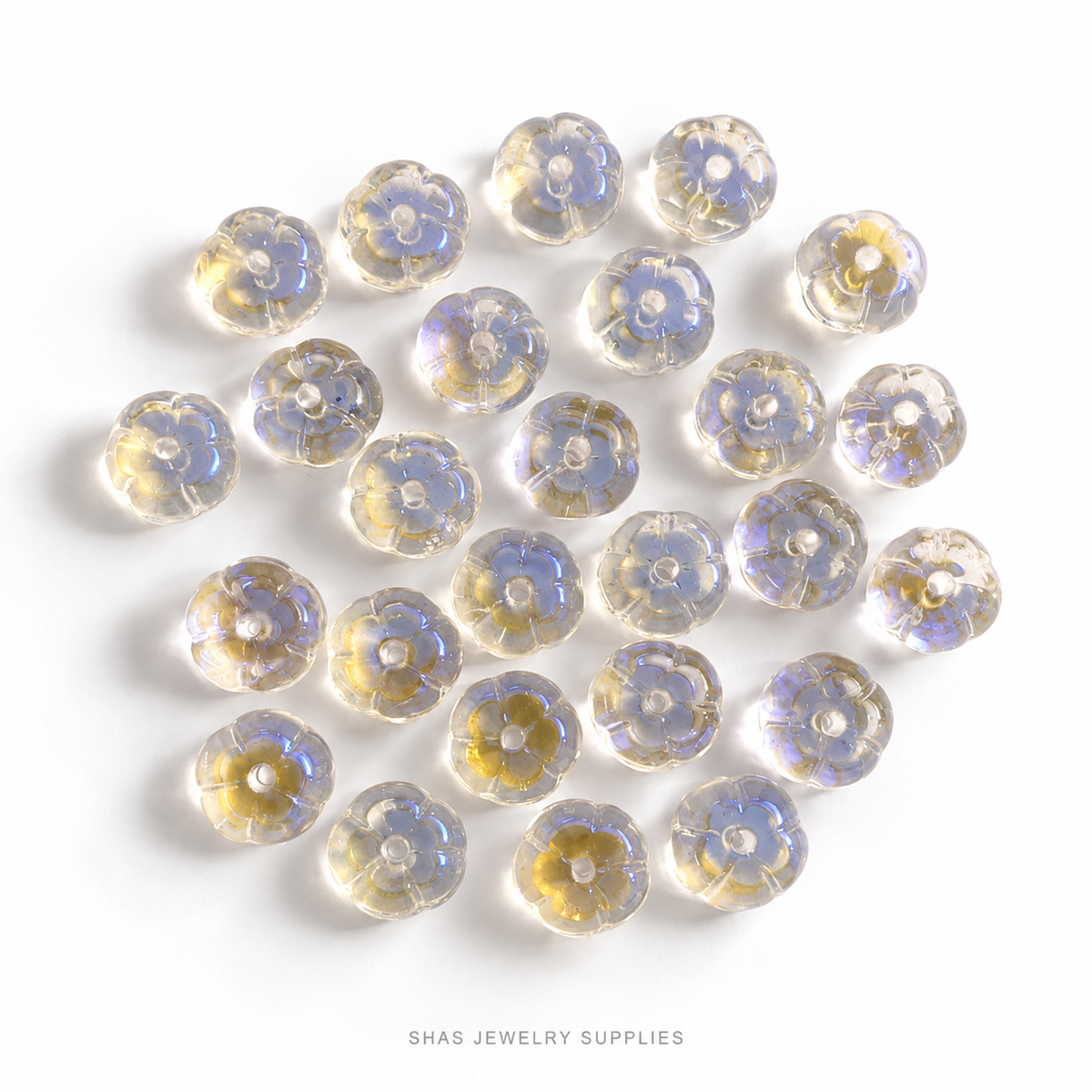 GB72 Pumpkin Glass Beads ( 1 pc ) Czech Bead