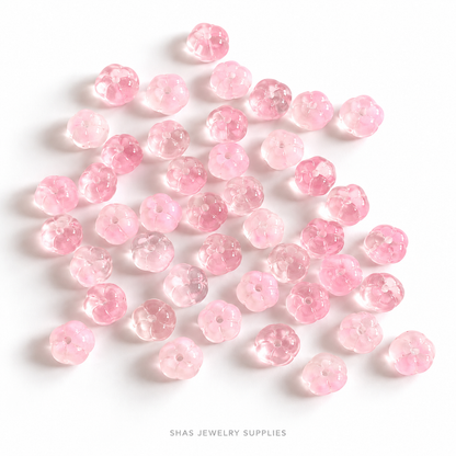 GB72 Pumpkin Glass Beads ( 1 pc ) Czech Bead