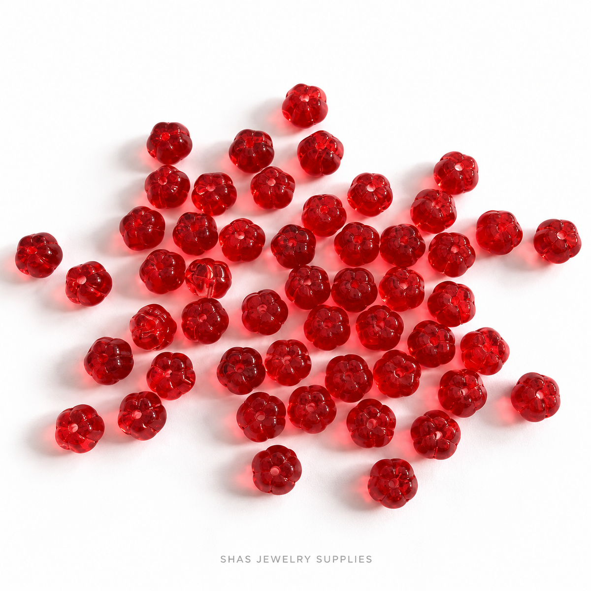 GB72 Pumpkin Glass Beads ( 1 pc ) Czech Bead