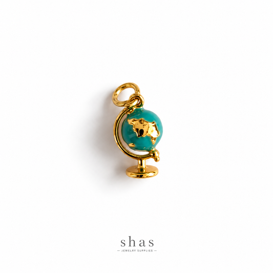 PC07D Globe 3D Charm ( 1 pc ) Premium Collectible