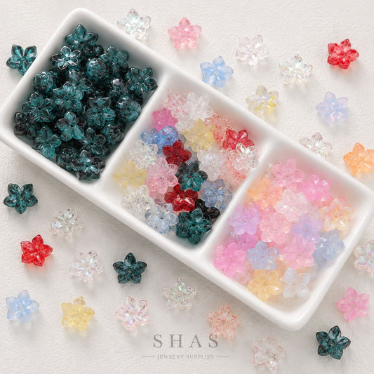 GB04A Floral Glass Bead ( 1 pc ) Lampwork Bead
