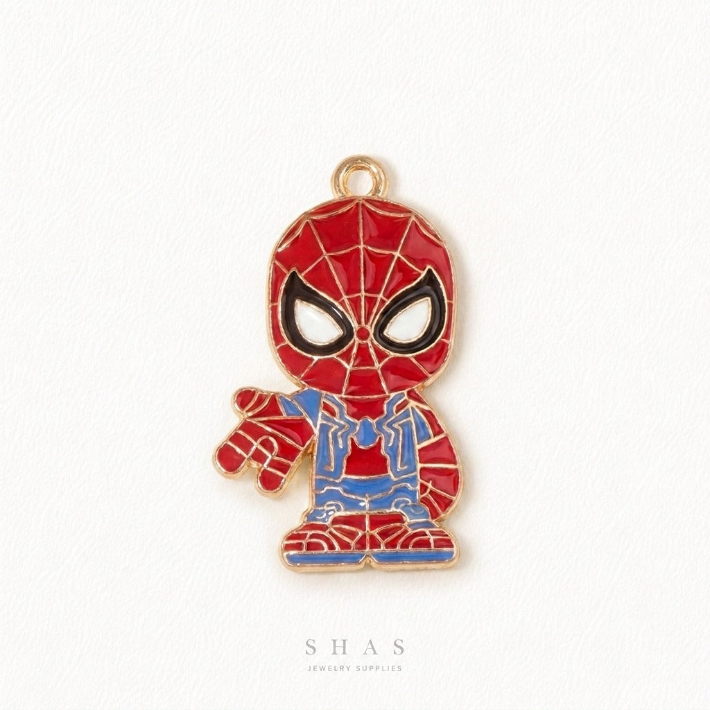 EC02J Marvel Spider Man Enamel Charm ( 1 pc ) High Quality Shine